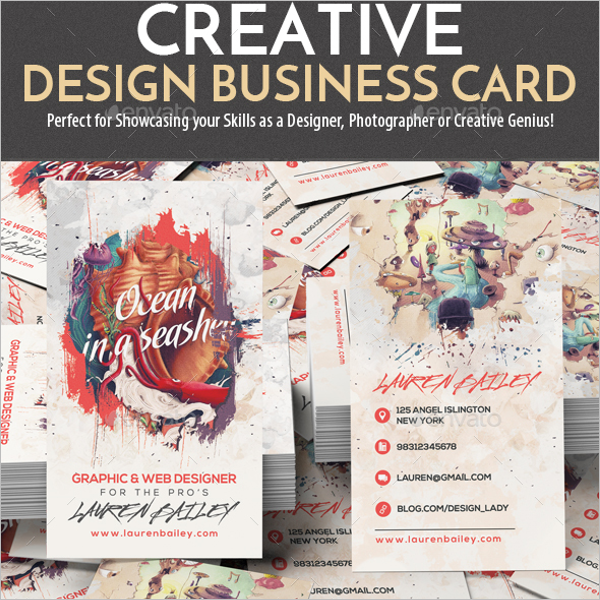 Realistic Designer Business Card Template
