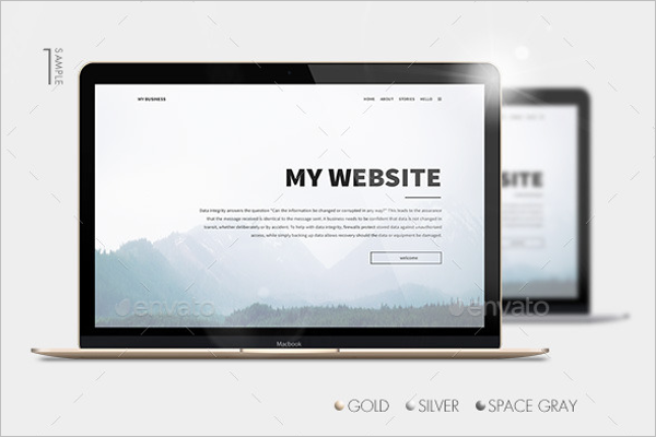 Realistic Macbook Mockup