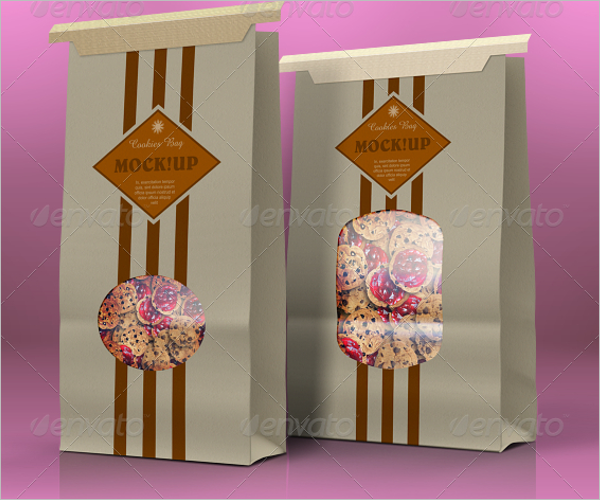 Realistic Paper Bag Mockup Design