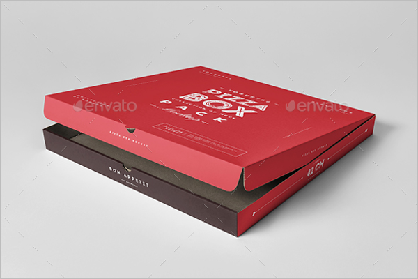 Realistic Pizza Box Mockup