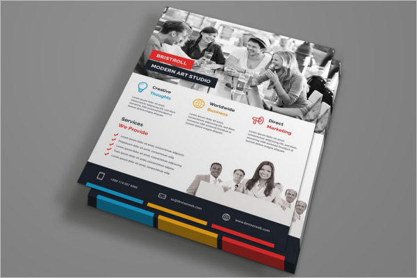 Realistic SmallÂ Business Flyer Template