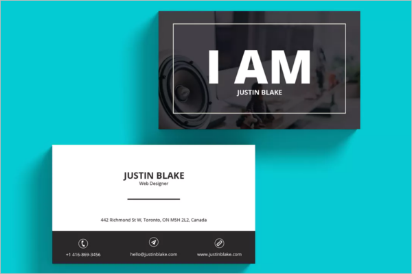 Realistic Web Developer Business Card Template