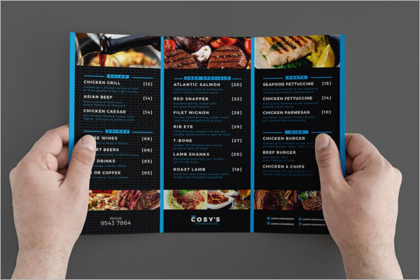 Restaurant A4 Design Menu