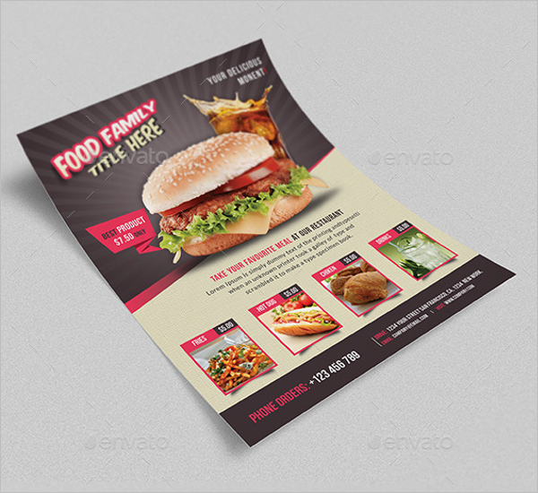 Restaurant Food Menu Flyer Design