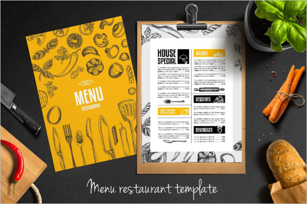 Restaurant Fresh Food Menu Design