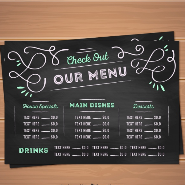 Restaurant Menu Card Free Design