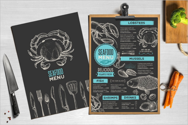 Restaurant Menu Design Illustrator