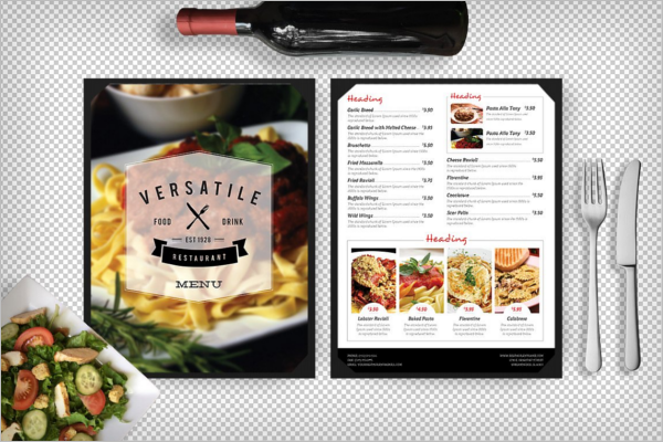 Restaurant Menu PhotoShop Design