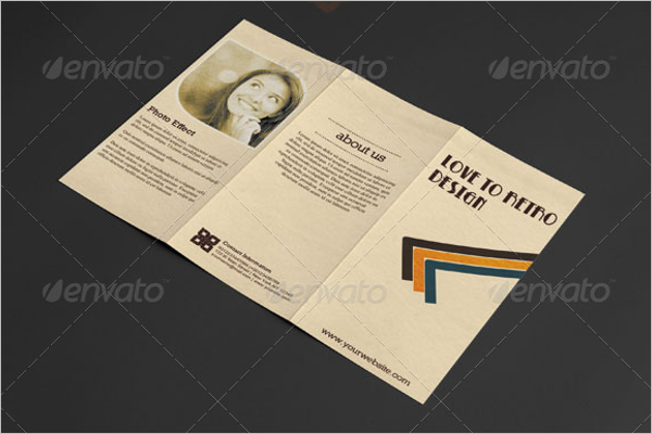 Retro Brochure PSD Design