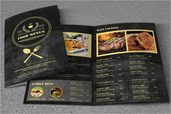 Retro Food Menu Template