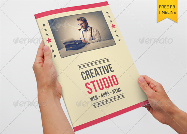 Retro Style Brochure Template