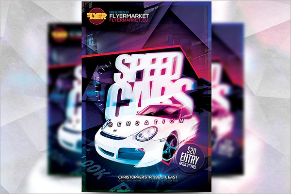 Road Racing Flyer Template