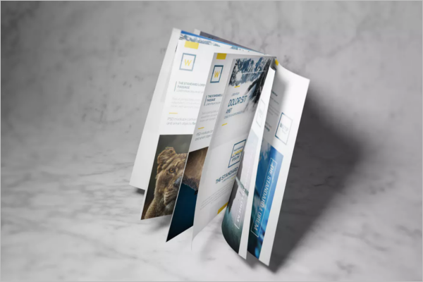 SampleÂ A4 Brochure Mockup Template