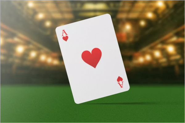 Sample Playing Cards Mockup Design