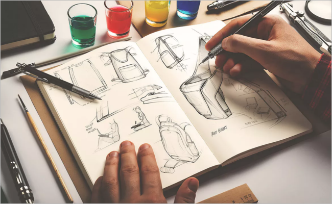 Sample Sketchbook Mockup Design