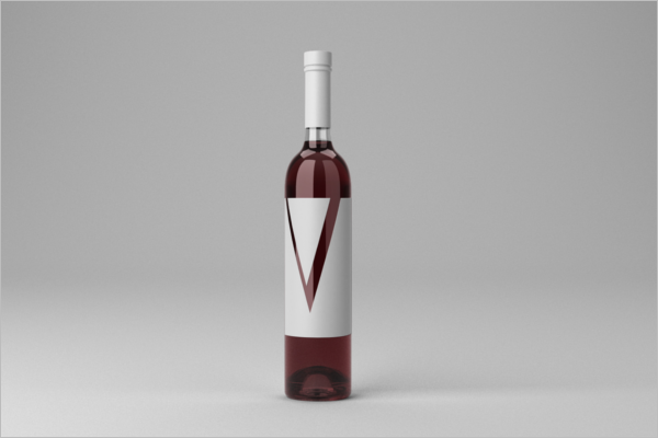 Sample Wine Bottle Mockup