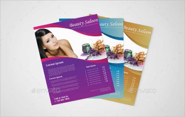 Simple Beauty Salon Flyer Template