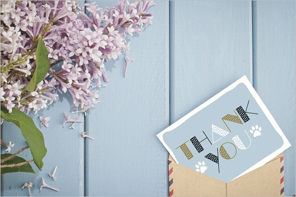 Simple Thank You Card Template