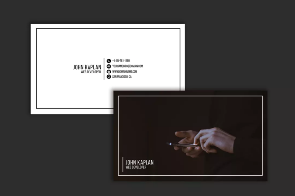Simple Web Developer Business Card Template