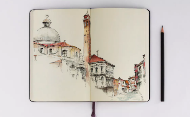 Sketchbook Mockup Image Design