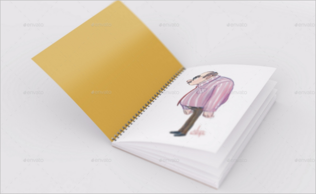 Sketchbook Mockup Photoshop Template