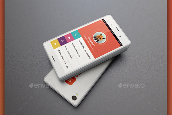 Smartphone Business Card Design