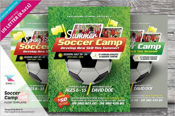 Soccer Camp Flyer Template