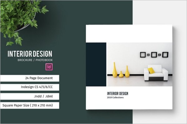 Square Interior Brochure Design