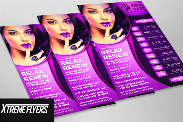 Stylish Beauty Salon Flyer Template