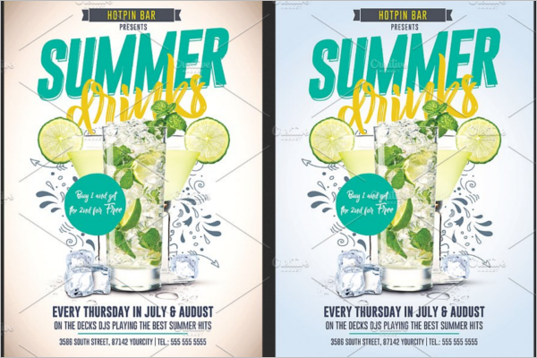 Summer Flyer Design Template