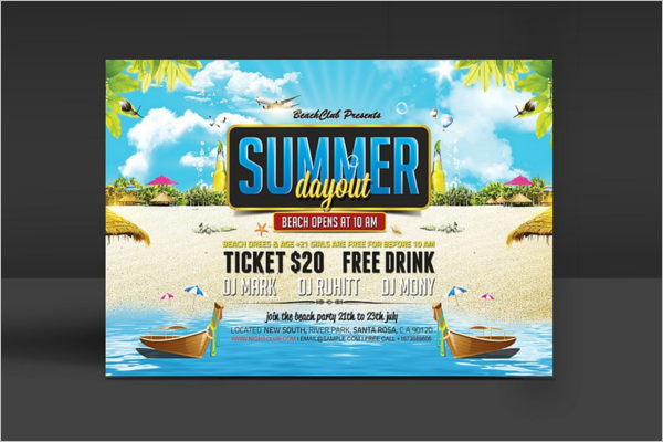 Summer Season Party Flyer Template