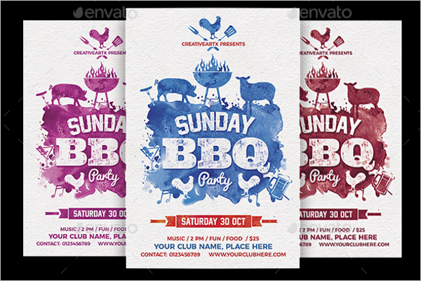 Sunday BBQ Flyer Template
