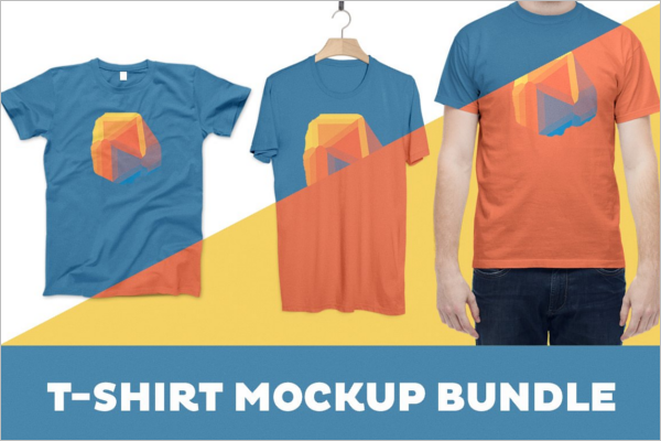 T-Shirt Mockup Bundle Template