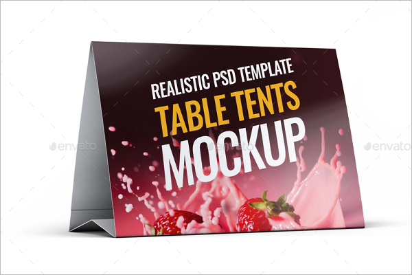 Table Tent Card Mockup