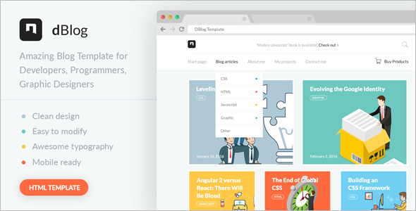 Teacher Blog Design Template