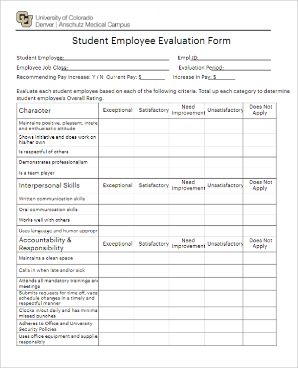 26+ Teacher Evaluation Forms Free PDF, Doc, Word Templates