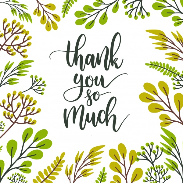 28+ Attractive Floral Thank You Cards Free Word, PDF Design Ideas