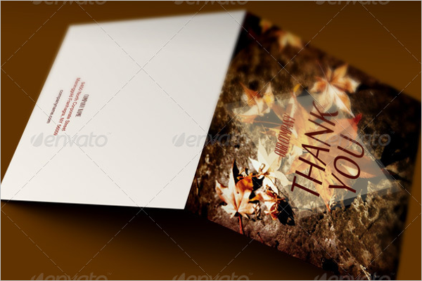 Thanksgiving Thank You Card Template