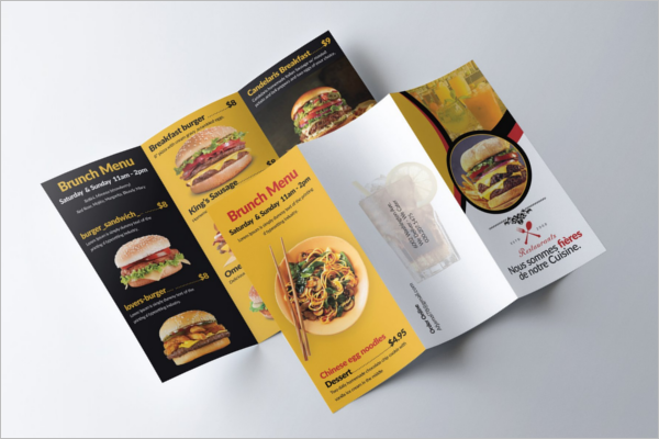 Three Fold Menu Template