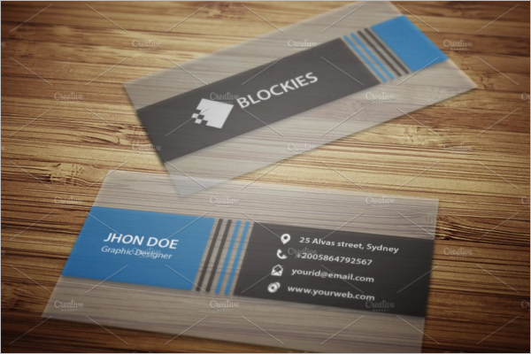 Transparent Business Card Template