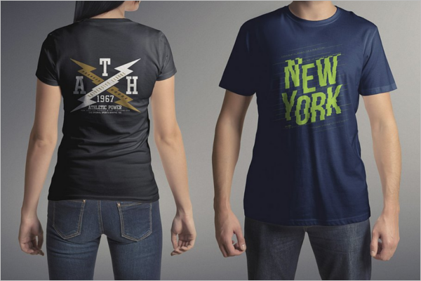 Trendy T-Shirt Mockup Template