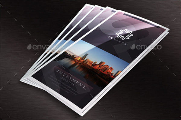 Tri-Fold A4 Leaflet Brochure Mockup Design