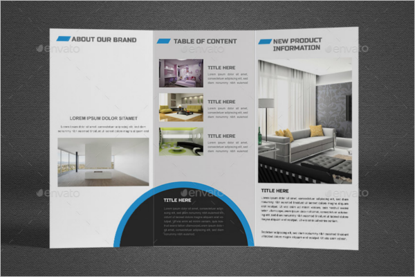 Tri Fold Interior Template Design