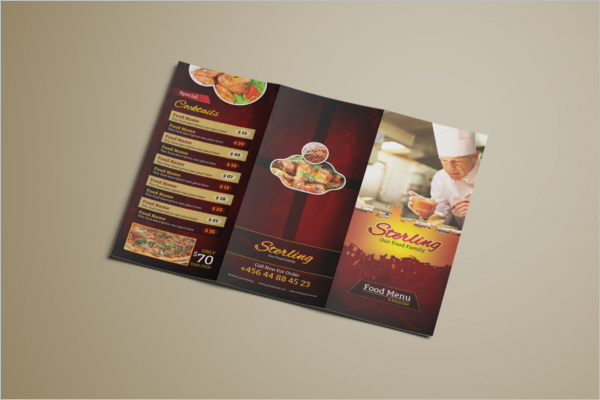 Tri-Fold Menu Design Free Download