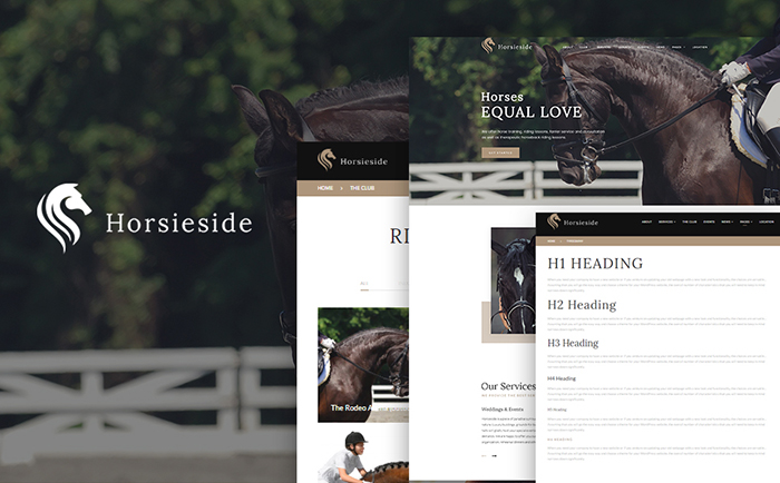 Horse Club WordPress Theme 