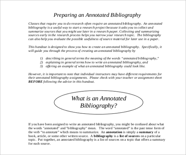 Annotated Bibliography Reference Generator