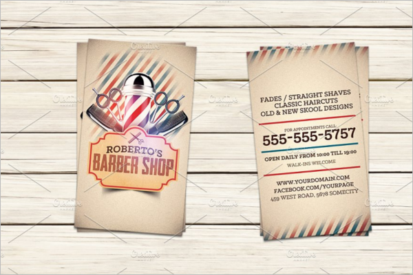 Barber Shop Business Card Template