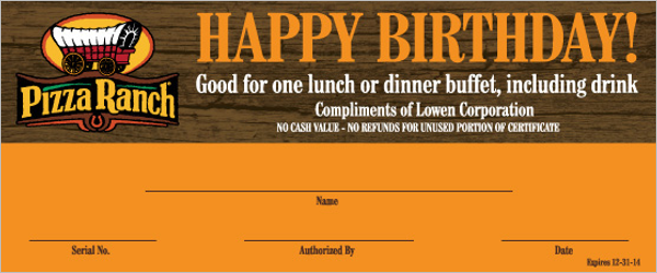 Birthday Certificate Online Template