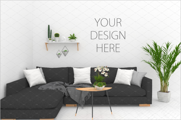 Blank Wall Mockup Design