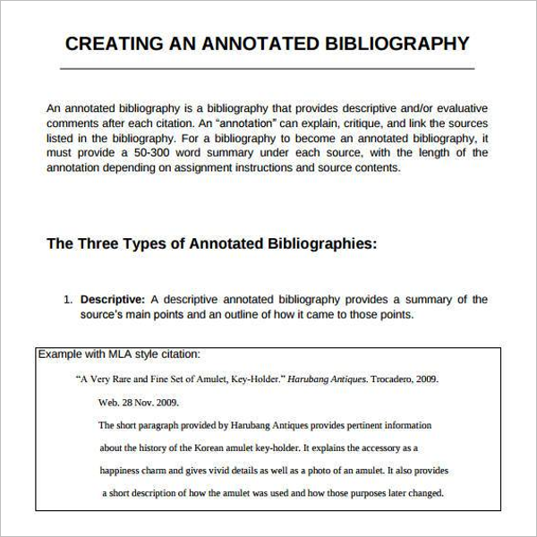 Creative Annotated Bibliography Generator